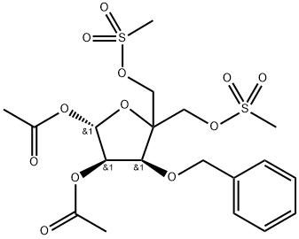 1638766-68-3 β-D-erythro-Pentofuranose, 4-C-[[(methylsulfonyl)oxy]methyl]-3-O-(phenylmethyl)-, 1,2-diacetate 5-methanesulfonate