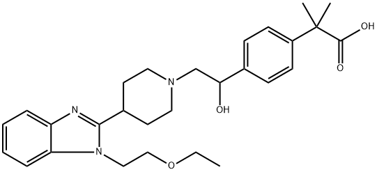 1'-Hydroxy Bilastine Struktur