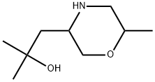 3-Morpholineethanol, α,α,6-trimethyl- Struktur