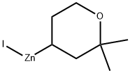 Zinc, iodo(tetrahydro-2,2-dimethyl-2H-pyran-4-yl)- Structure