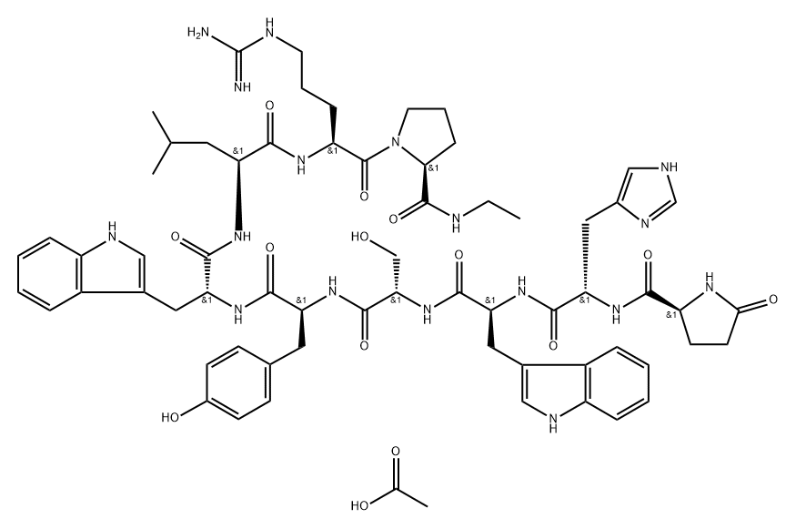 醋酸德舍瑞林, 1642579-30-3, 结构式