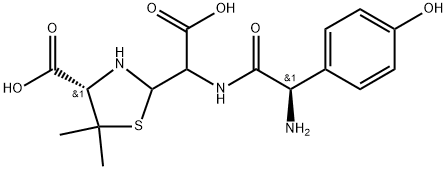 AMOXICILLIN TRIHYDRATE IMP. D (EP) AS SODIUM SALT:(4S)-2-[[[(2R)-2-AMINO-2-(4-HYDROXYPHENYL)ACETYL]AMINO]-CARBOXYMETHYL]-5,5-DIMETHYLTHIAZOLIDINE-4-CARBOXYLIC ACID SODIUM SALT (PENICILLOICACIDS OF AMO 化学構造式