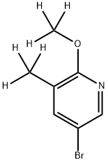 3-Bromo-(5-methyl-6-methoxy-d6)-pyridine Struktur