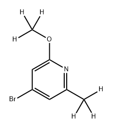 4-Bromo-(2-methyl-6-methoxy-d6)-pyridine Struktur