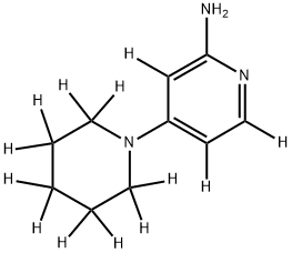 2-Amino-4-(piperidinopyridine-d13) Structure