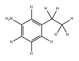 1-AMINO-3-(ETHYLBENZENE-D9) 结构式