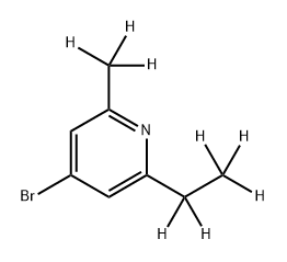 4-Bromo-(2-methyl-6-ethyl-d8)-pyridine,1643563-99-8,结构式