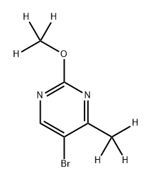 5-Bromo-(2-methoxy-4-methyl-d6)-pyrimidine Structure