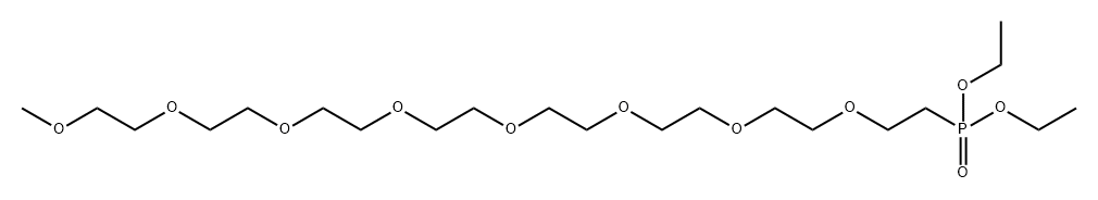 甲基-八聚乙二醇-膦酸乙酯, 1643795-48-5, 结构式
