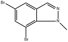 5,7-Dibromo-1-methyl-1H-indazole Structure