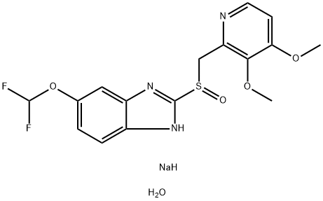 泮托拉唑钠水合物, 164579-32-2, 结构式
