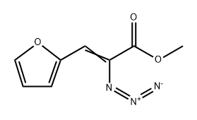 2-Propenoic acid, 2-azido-3-(2-furanyl)-, methyl ester