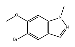 5-bromo-6-methoxy-1-methyl-1H-indazole Struktur