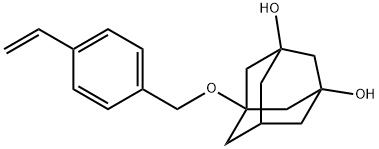 5-[(4-乙烯基苯基)甲氧基]三环[3.3.1.13,7]癸烷-1,3-二醇, 1651188-48-5, 结构式