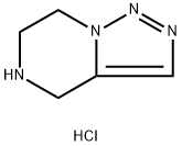 4,5,6,7-Tetrahydro-[1,2,3]triazolo[1,5-a]pyrazine dihydrochloride Struktur