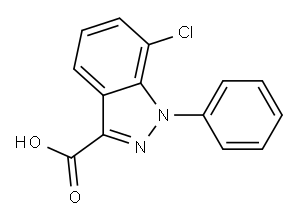 7-chloro-1-phenyl-1H-indazole-3-carboxylic acid Structure
