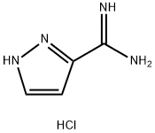 1H-Pyrazole-3-carboximidamide Hydrochloride 化学構造式