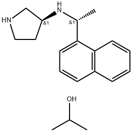propan-2-olcompoundwith(S)-N-((R)-1-(naphthalen-1-yl)ethyl)pyrrolidin-3-amine (1:1)|伊万卡塞中间体3