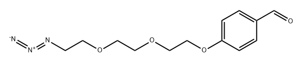 BENZALDEHYDE-三聚乙二醇-叠氮, 1673521-34-0, 结构式