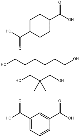 1,3-Benzenedicarboxylic acid, polymer with 1,4-cyclohexanedicarboxylic acid, 2,2-dimethyl-1,3-propanediol and 1,6-hexanediol Structure