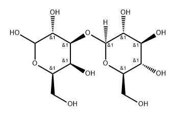 3-O-β-D-Glucopyranosyl-D-galactopyranose Structure