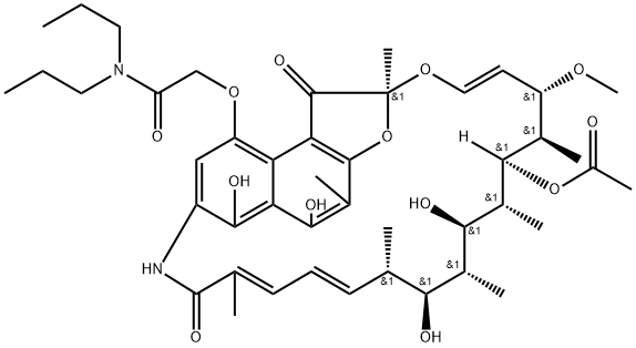 4-O-[2-(Dipropylamino)-2-oxoethyl]rifamycin Structure