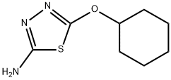5-(环己氧基)-1,3,4-噻二唑-2-胺, 16784-30-8, 结构式