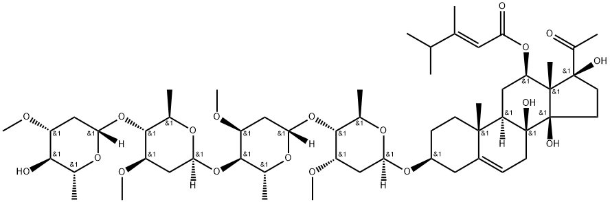 Otophylloside B 4'''-O-beta-D-oleandropyranoside Structure