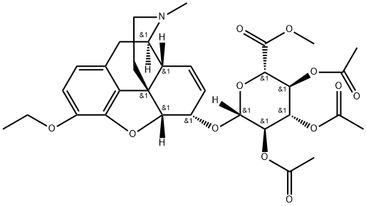 Ethyl Morphine 6-(Tri-O-acetylglucuronide Methyl Ester) Structure