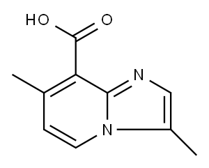 3,7-dimethylimidazo[1,2-a]pyridine-8-carboxylic acid Structure
