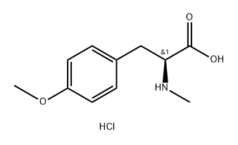 N-METHYL-O-METHYL-L-TYROSINE HYDROCHLORIDE, 168265-06-3, 结构式