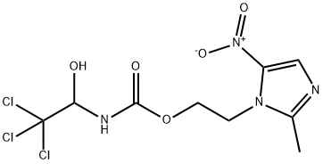 2-(2-Methyl-5-nitro-1H-imidazol-1-yl)ethyl N-(2,2,2-trichloro-1-hydroxyethyl)carbamate