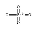 ferrate ion Struktur
