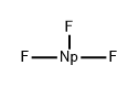 Neptunium fluoride (NpF3) (8CI,9CI) Structure