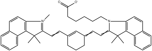 Cyanine7.5 carboxylic acid Struktur