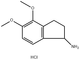 4,5-Dimethoxy-2,3-dihydro-1H-inden-1-amine hydrochloride Structure