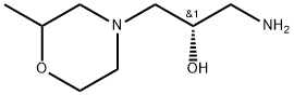 4-Morpholineethanol, α-(aminomethyl)-2-methyl-, (αS)- Structure