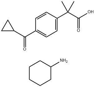 4-(cyclopropyl-oxo-methyl-a.a-dimethylphenyl cyclohexylamine salt Struktur