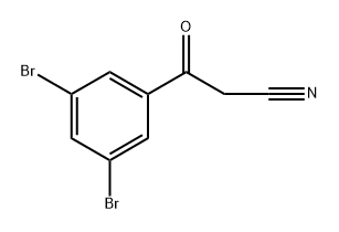 3,5-二溴苯甲酰乙腈, 1691749-43-5, 结构式