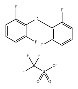 二(2,6-二氟苯基)三氟甲磺酸碘98.00%, 169296-89-3, 结构式