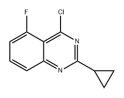 4-氯-2-环丙基-5-氟喹唑啉, 1694795-08-8, 结构式