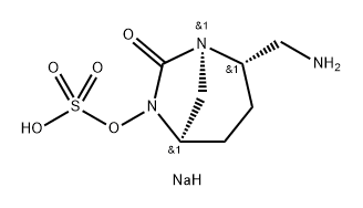 Sulfuric acid, mono[(1R,2S,5R)-2-(aminom ethyl)-7-oxo-1,6-diazabicyclo[3.2.1]oct-6-yl] ester, sodium salt (1:1) Structure