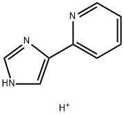 2-(1H-咪唑-4-基)吡啶，二盐酸盐, 16961-47-0, 结构式