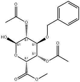α-L-Idopyranuronic acid, 3-O-(phenylmethyl)-, methyl ester, 2,4-diacetate,1696404-71-3,结构式