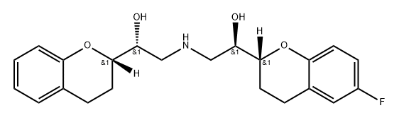 (R)-1-((S)-Chroman-2-yl)-2-(((R)-2-((R)-6-fluorochroman-2-yl)-2-hydroxyethyl)amino)ethan-1-ol Structure