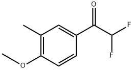 2,2-Difluoro-1-(4-methoxy-3-methyl-phenyl)-ethanone Struktur