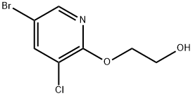 2-[(5-Bromo-3-chloro-2-pyridinyl)oxy]ethanol 结构式