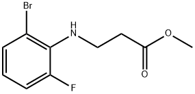 β-Alanine, N-(2-bromo-6-fluorophenyl)-, methyl ester Struktur