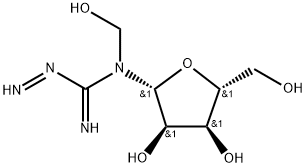 Diazenecarboximidamide, N-(hydroxymethyl)-N-β-D-ribofuranosyl- 结构式