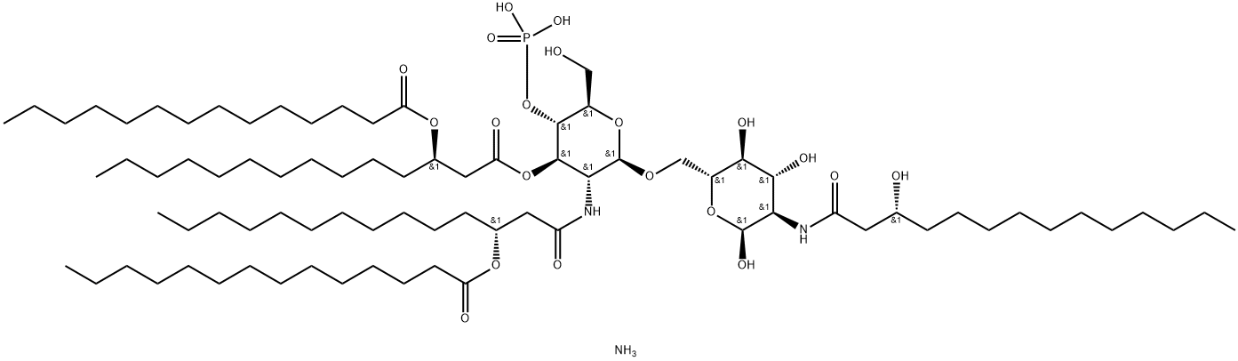 单磷酰3-脱酰脂质A(合成), 1699735-79-9, 结构式
